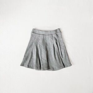 Zara Grey Knit A-Line Elastic Stretch Winter Mini Skirt, Girls’ 9 (134 cm)